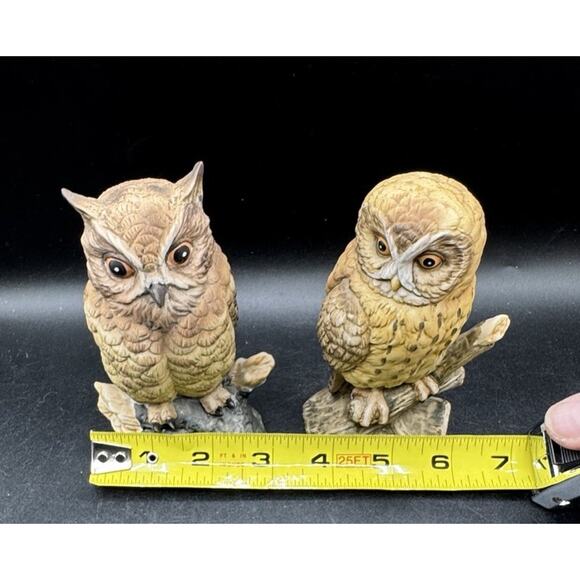 2 Vintage Ceramic Owls Made in Japan & Hand Painted Andrea Sadak? - Picture 3 of 11